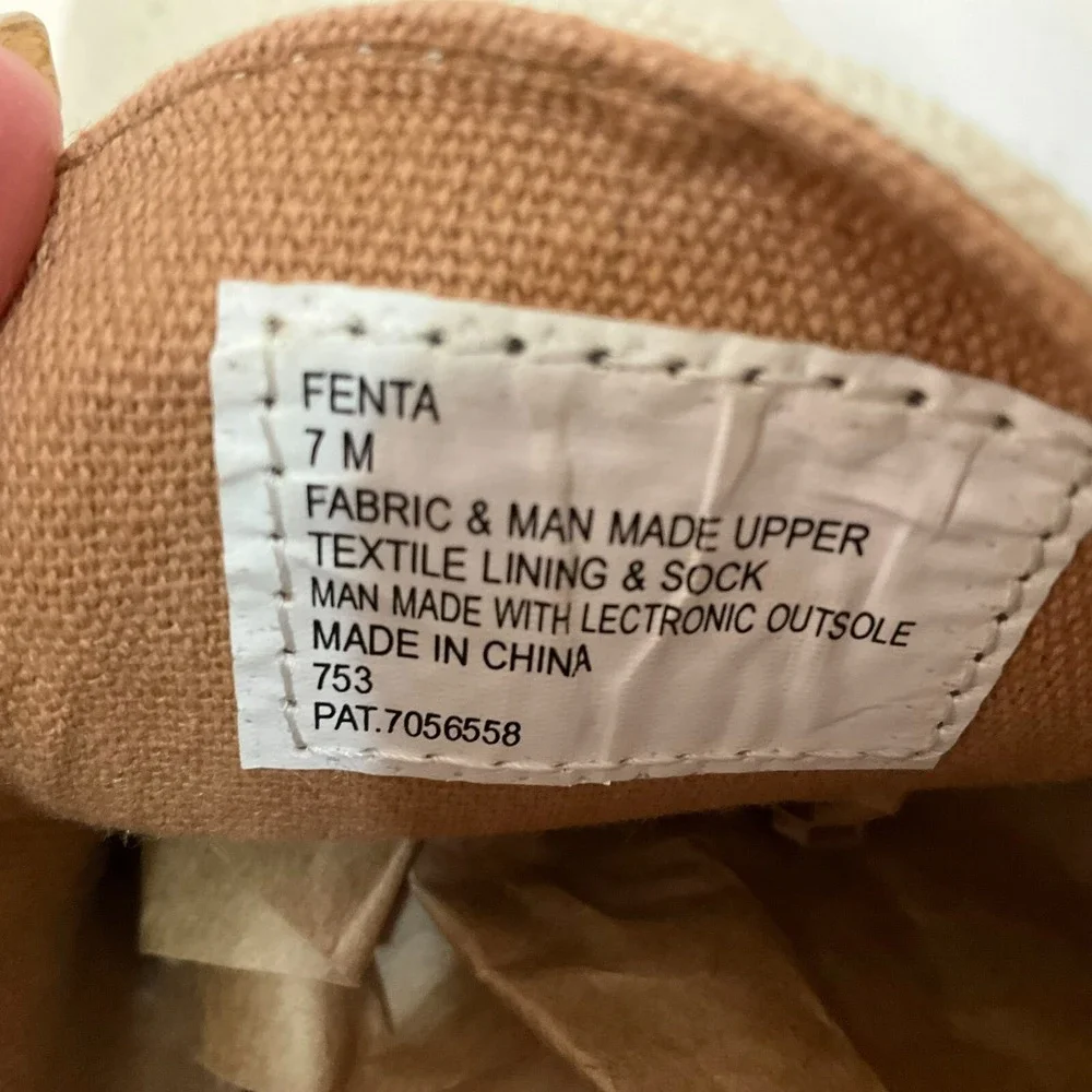 Steve Madden Fenta Men's Cream Lace Up Low‎ Top Fabric Upper Sneakers Size 7M